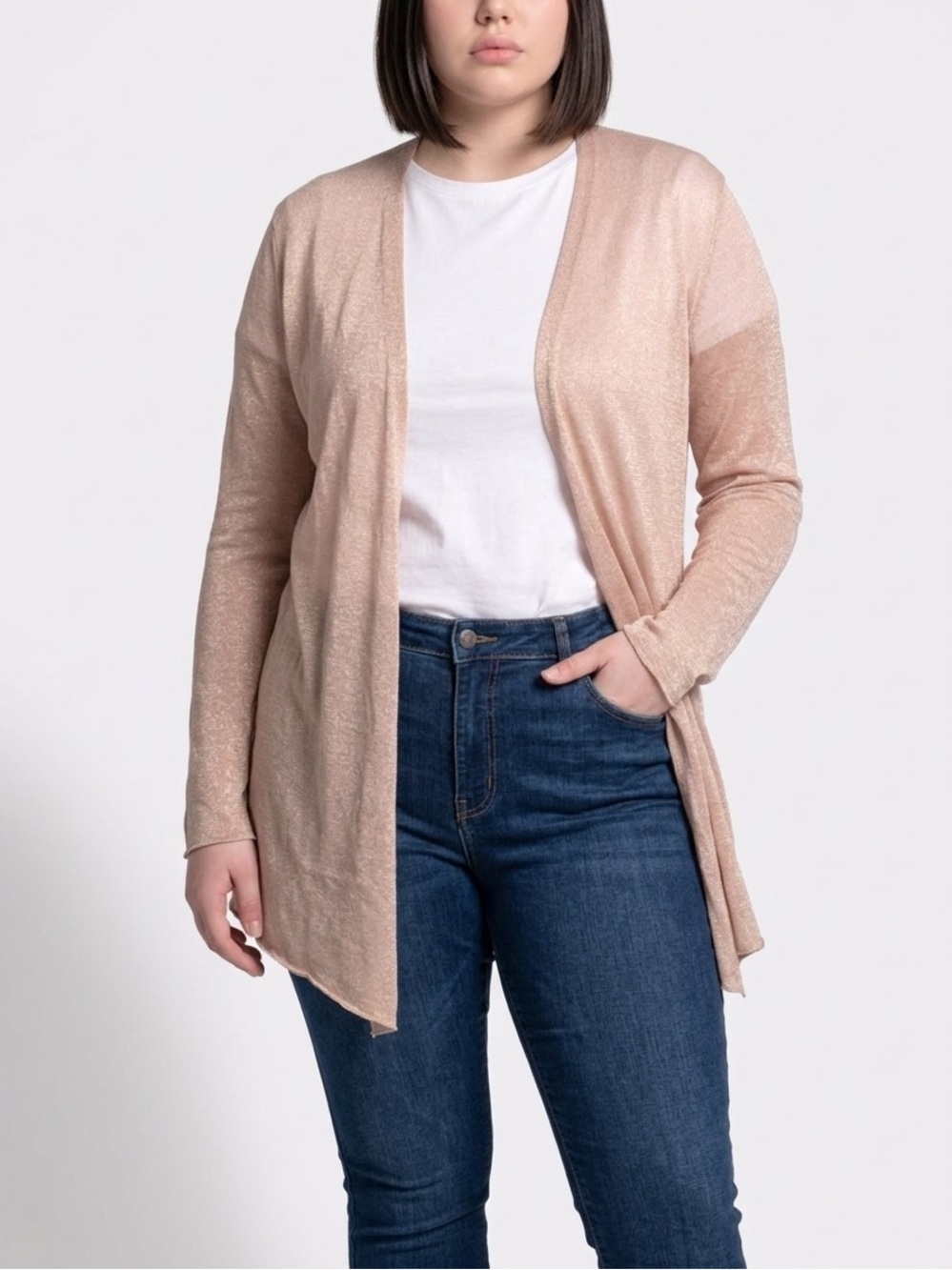 ACROBAT EUC WOMENS CARDIGAN IN SOFT PINK SZ L